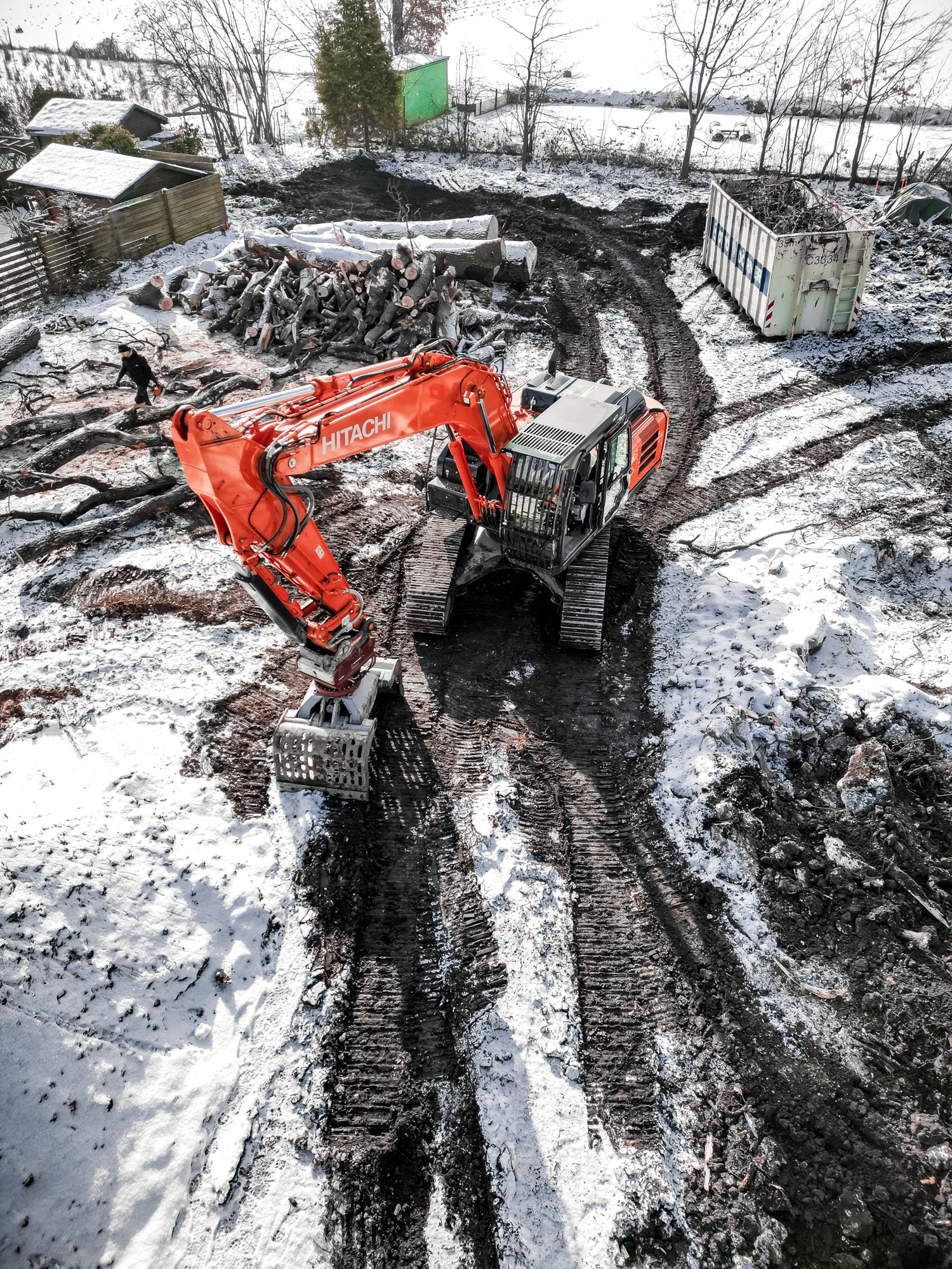 Drohnenaufnahme Baustelle