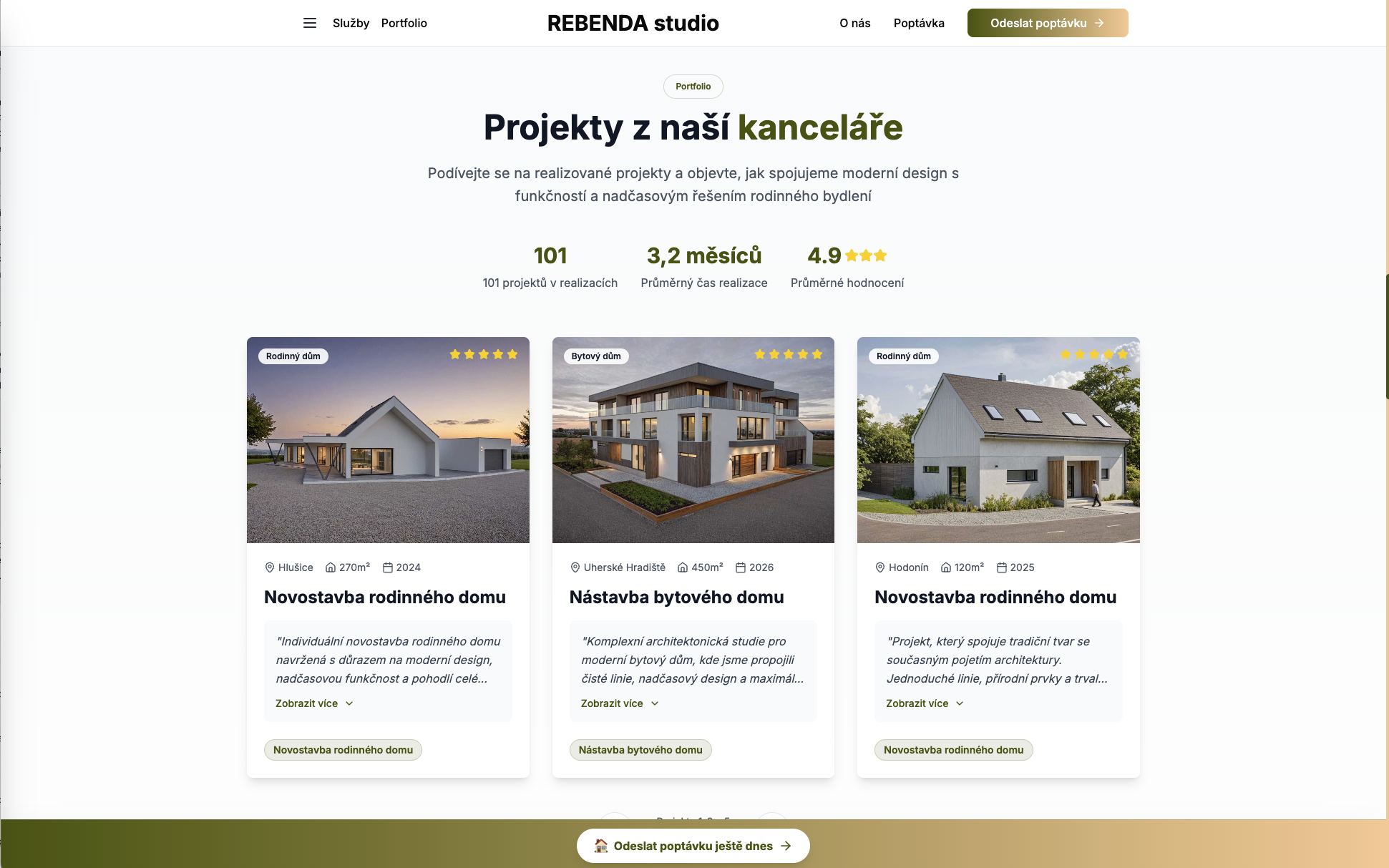 Rebenda Studio - Portfolio projektů