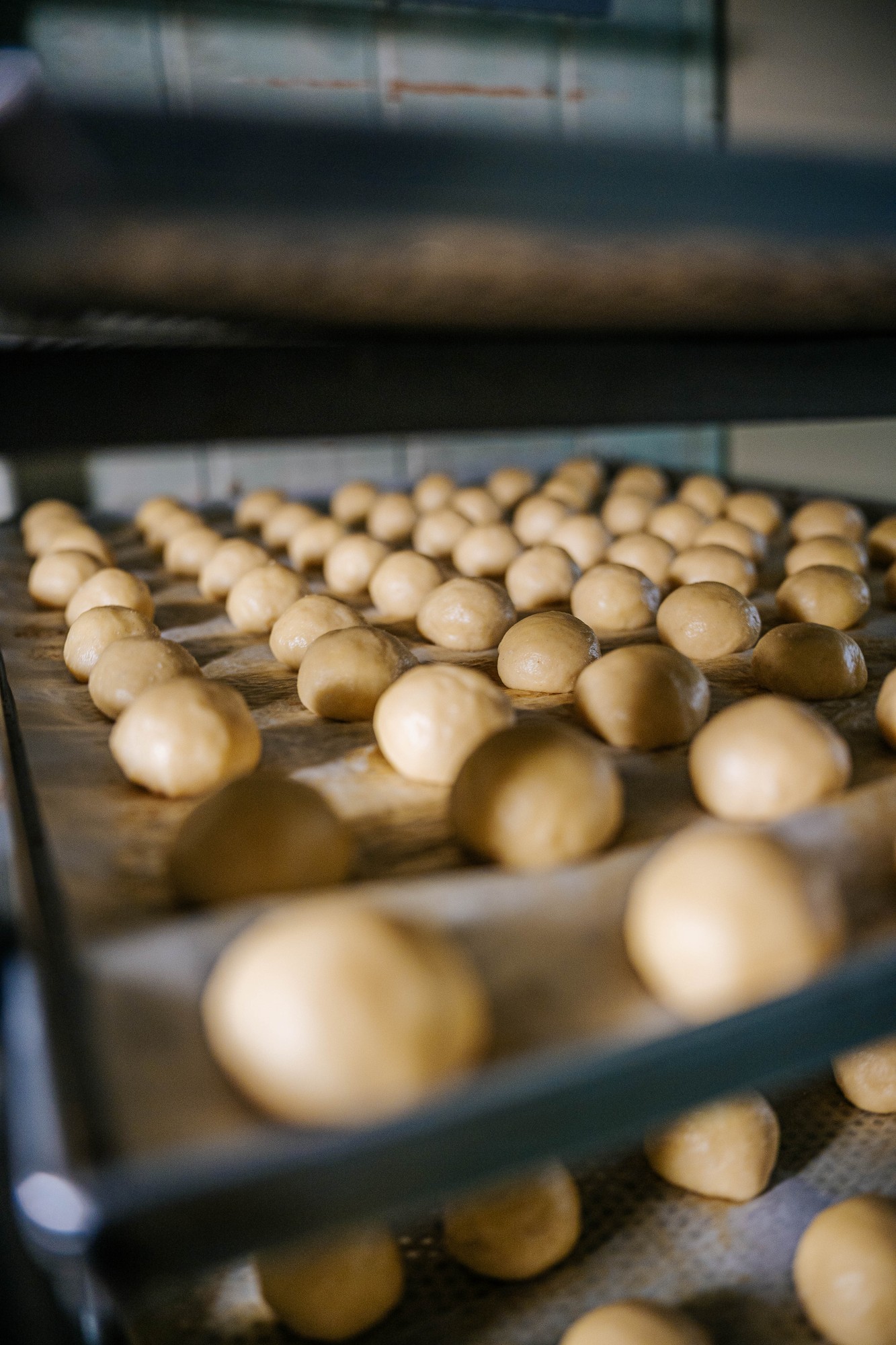 Těsto na koláčky připravené k pečení