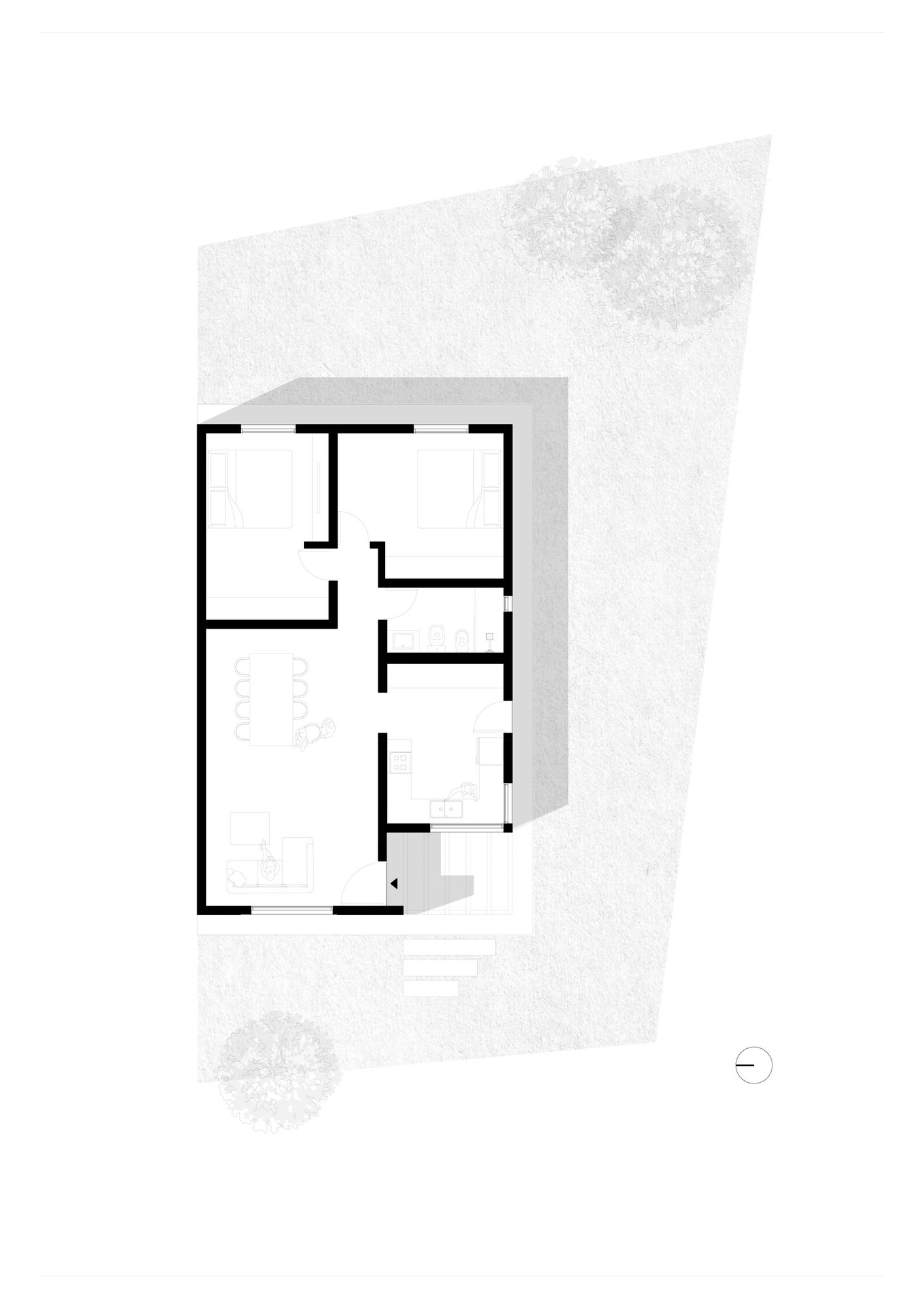 Casa Los Juegos — plano de implantación