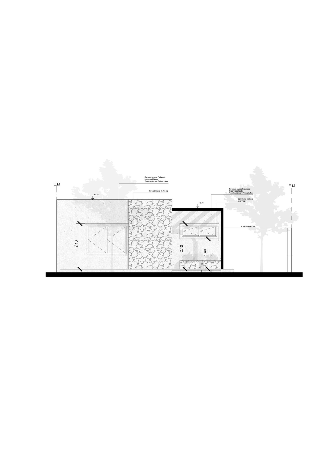 Elevaciones y vistas del proyecto