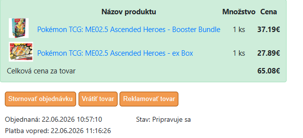 Ascended Heroes Booster Bundle + ex Box z Pikazardu 🇸🇰