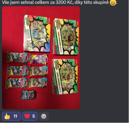 Vše jsem sehnal celkem za 3200 Kč, díky této skupině 😁