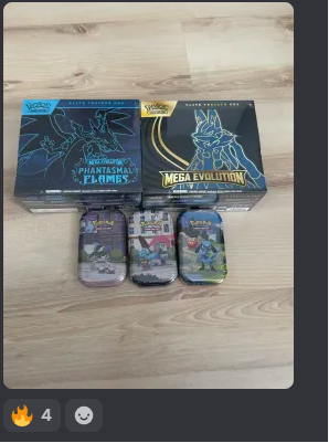 Phantasmal Flames + Mega Evolution ETB + tiny , všechno díky monitoru