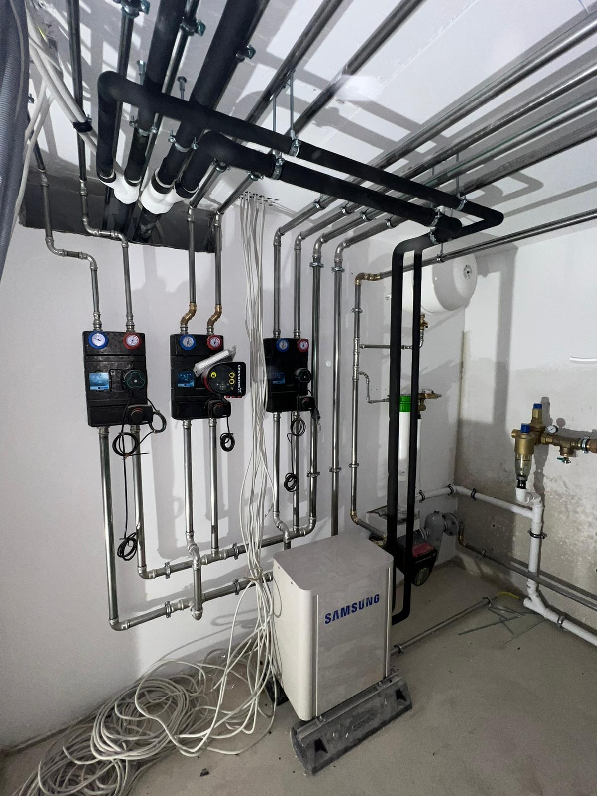 Tepelná čerpadla Samsung — kompletní realizace