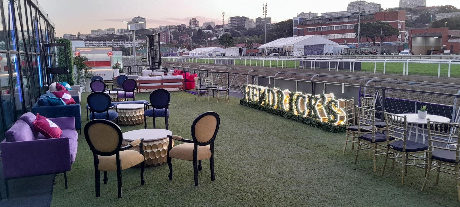 VIP marquee artificial grass – Durban