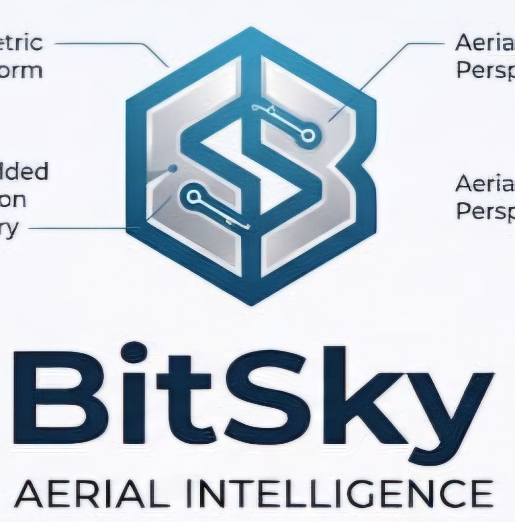 BitSky brand identity and drone equipment