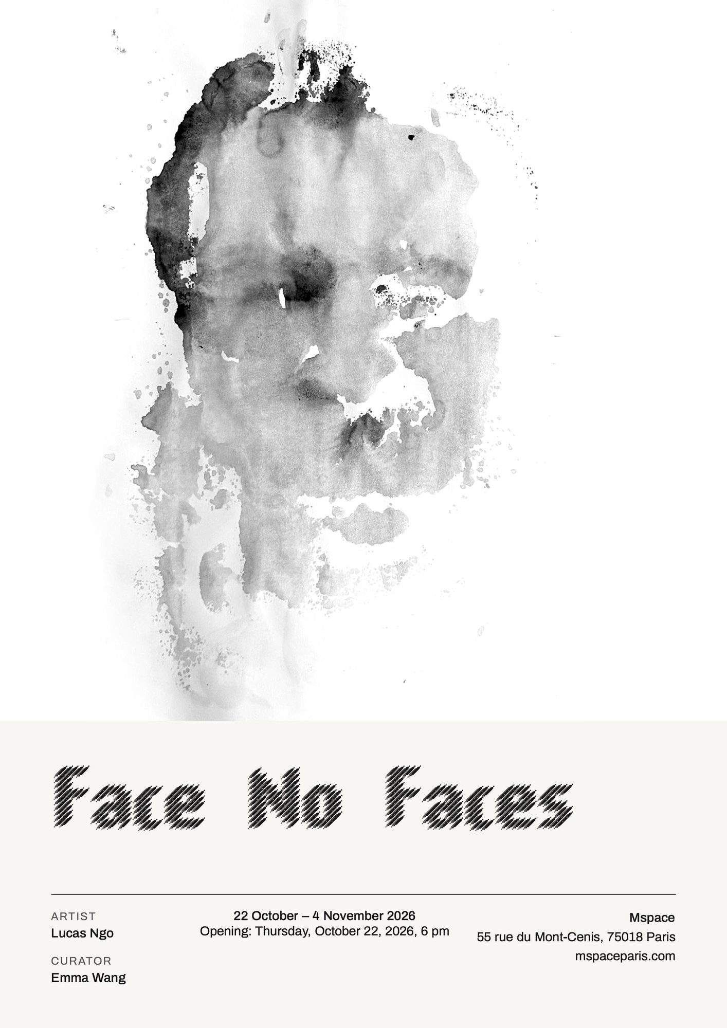 Vue de l'exposition Face No Faces