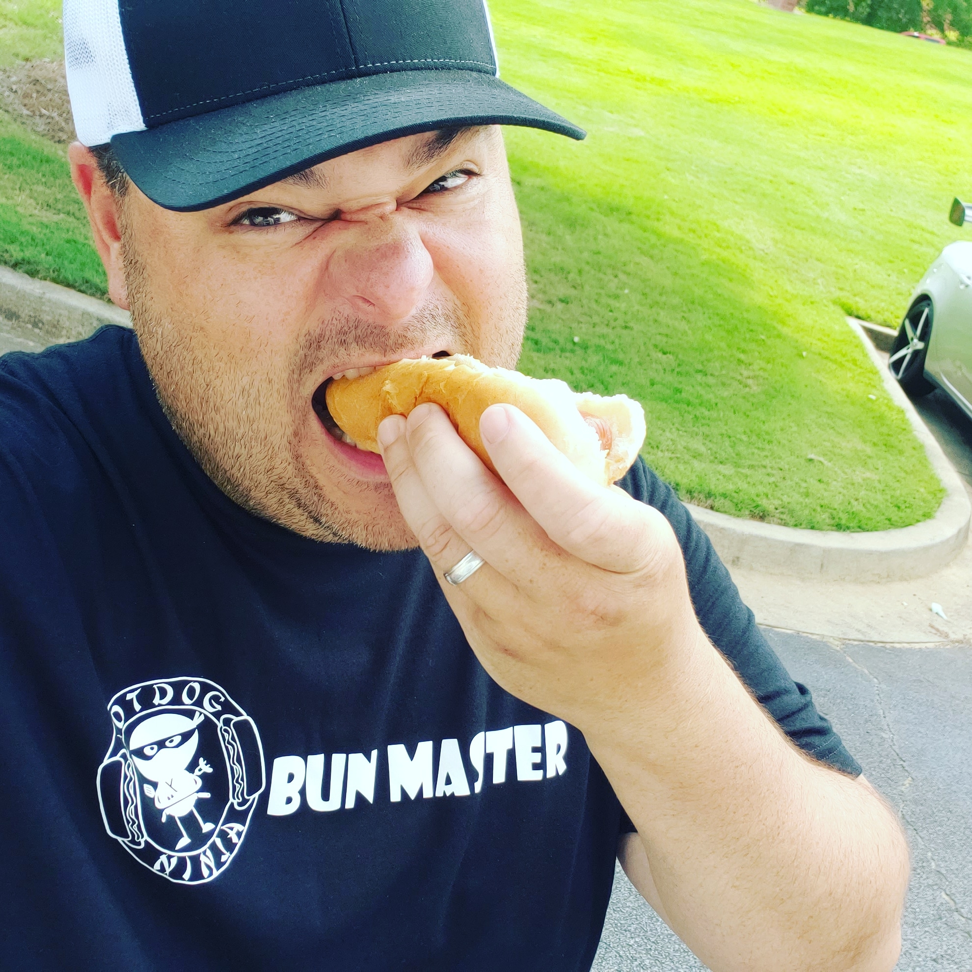 Hot Dog Ninja — the team at a catering event