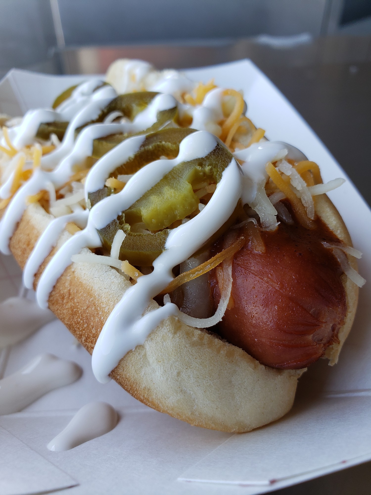 Hot Dog Ninja — Chilinator with jalapeños, cheese and sour cream
