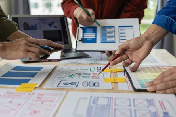 SEO team at work