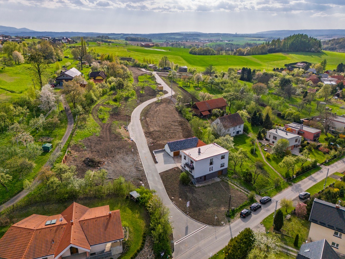 Letecký pohled na lokalitu Vlčnovské zahrady