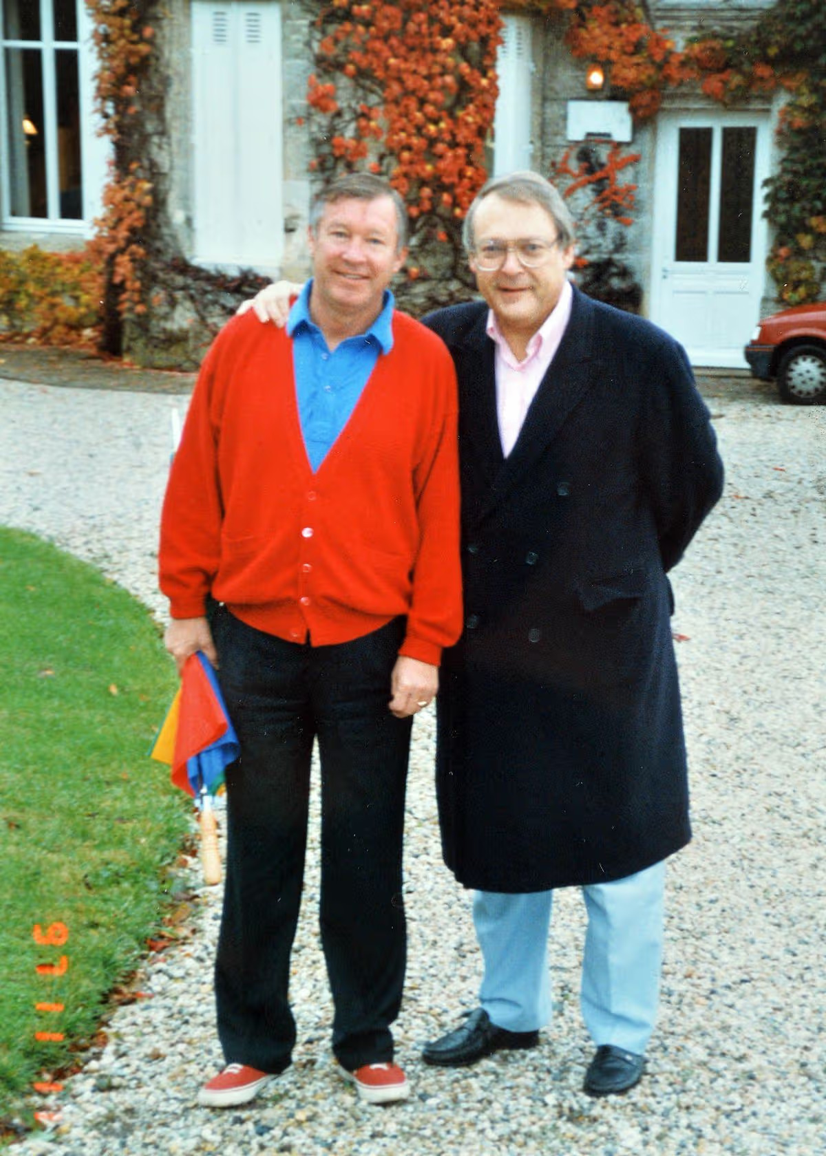 Gary Newbon with Sir Alex Ferguson