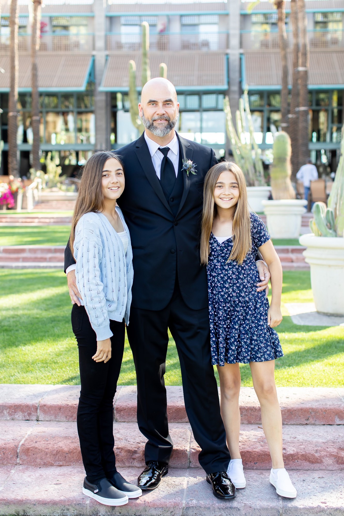 Jay Gehrke with his daughters Avery and Ellie