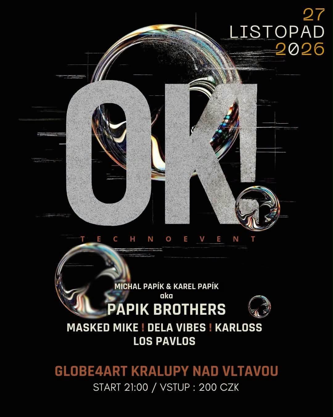 Plakát akce OK! — Techno Event