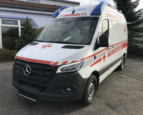 Sanitní vůz Mercedes-Benz Sprinter se zástavbou Dlouhy GmbH