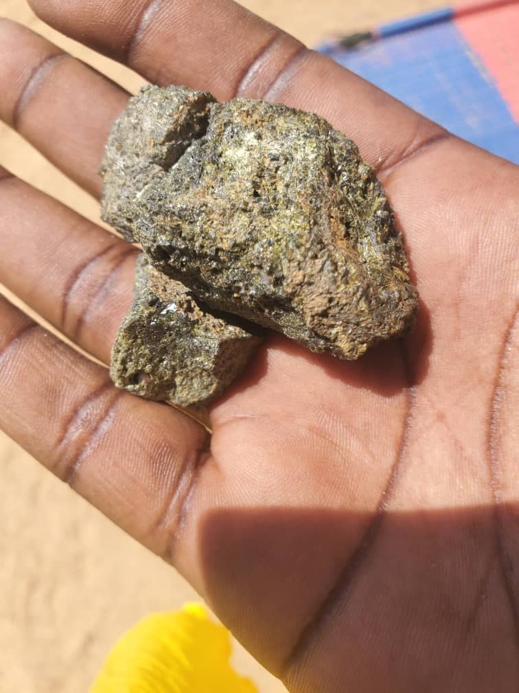 Antimony mineral sample