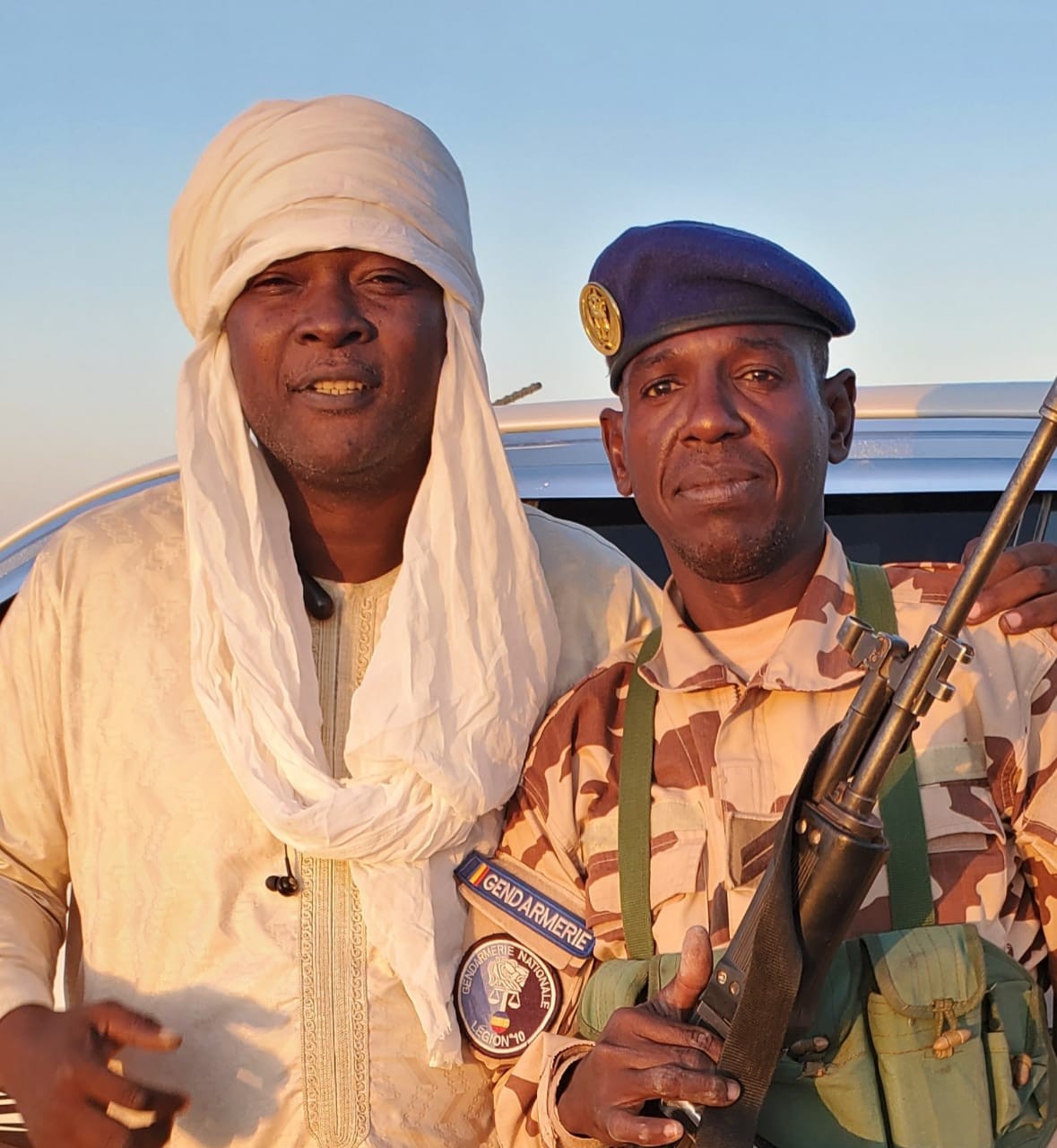 Naibeye with security team