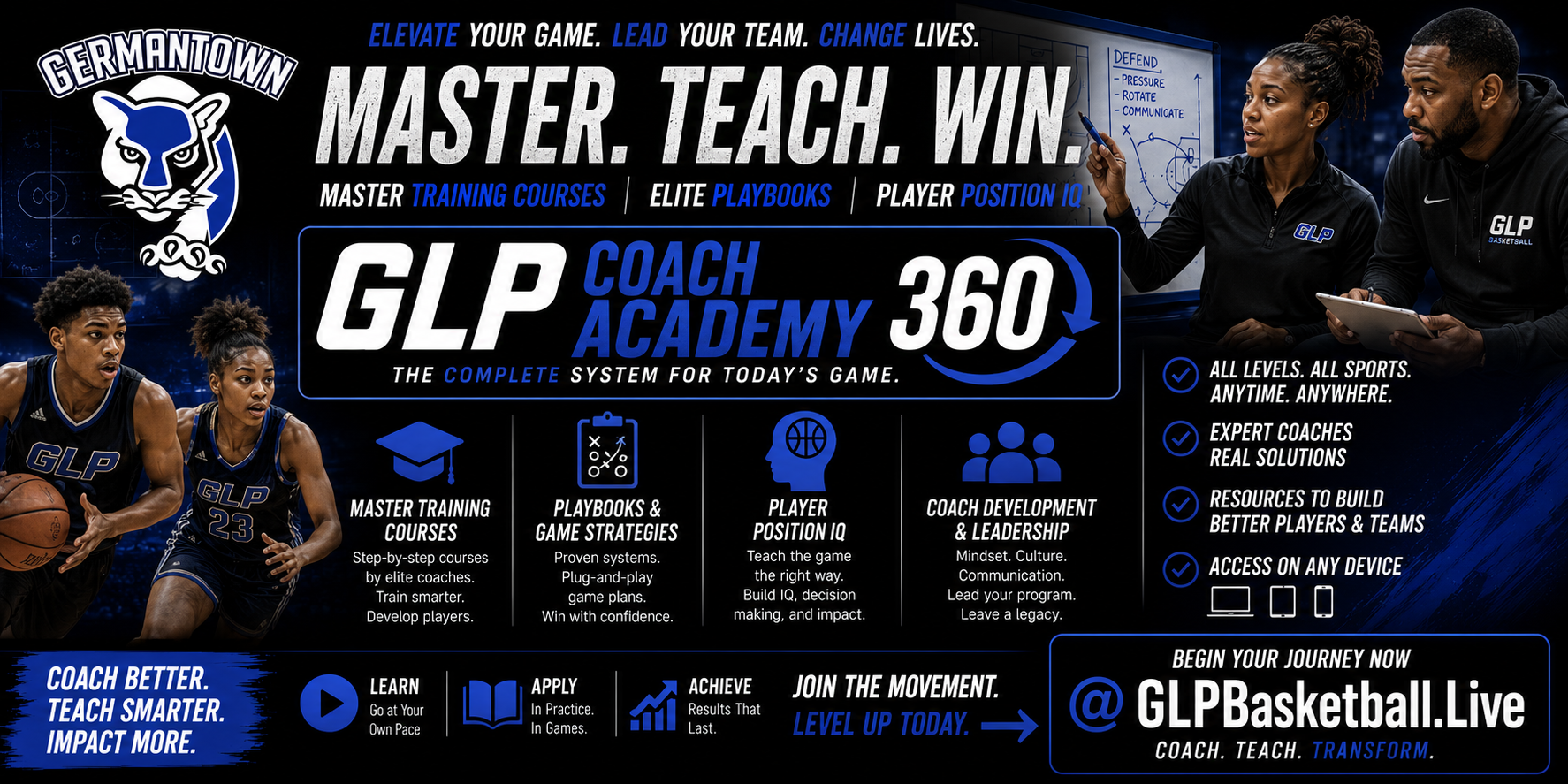 GLP Coach Academy 360 — Master. Teach. Win. The Complete System for Today's Game.