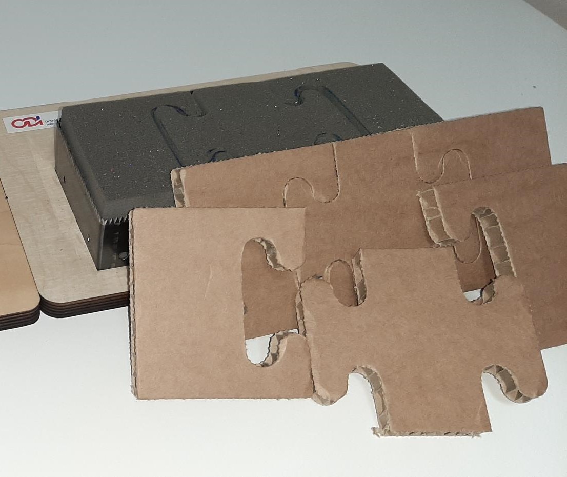 Voštinová lepenka — výsledek vysekávání