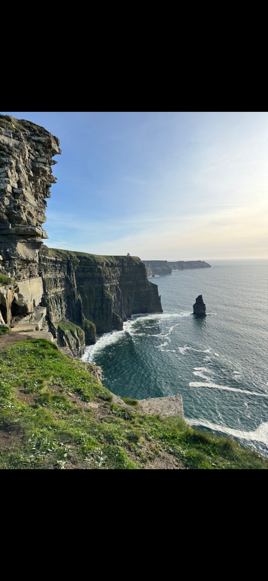 Cliffs of Moher dramatic cliff face and sea stack, County Clare