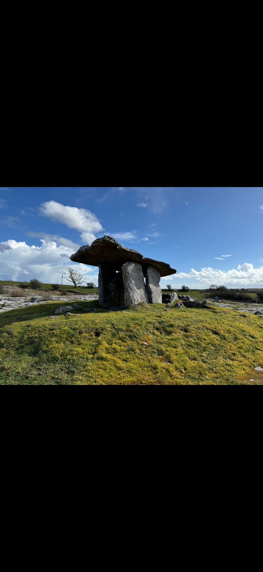 Poulnabrone Dolmen ancient portal tomb in the Burren, County Clare
