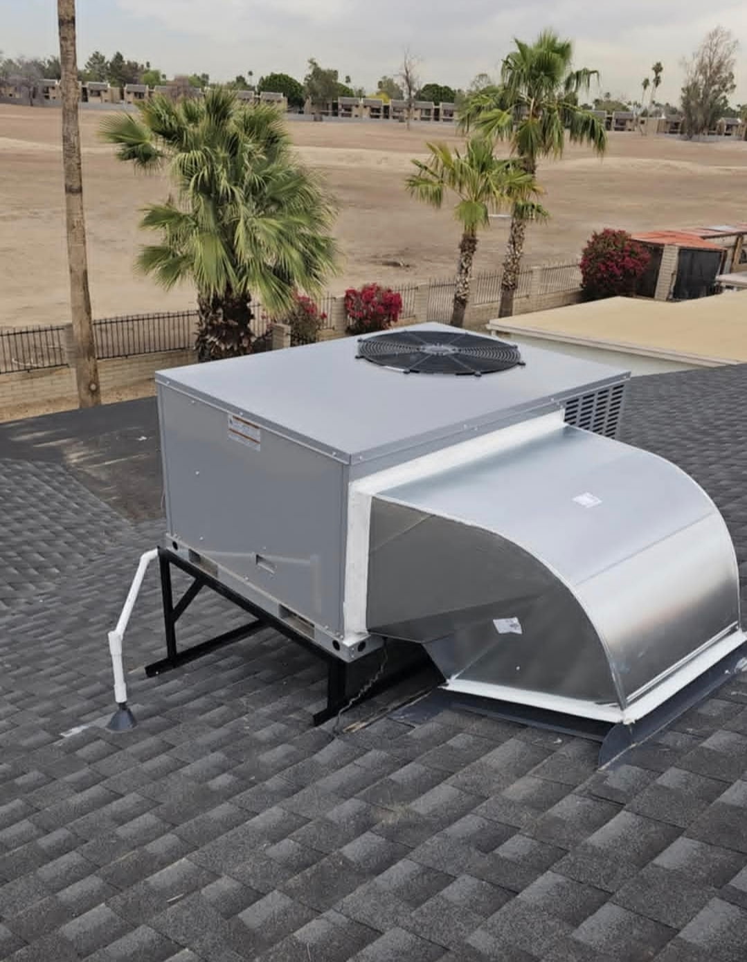 Rooftop packaged HVAC unit installed by Vintage Mechanical