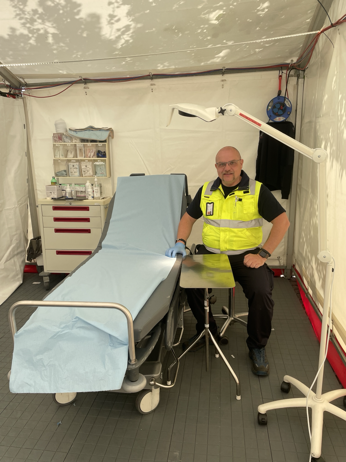 Michel Riise as a volunteer with Nordjyllands Beredskab at Aalborg Carnival 2025