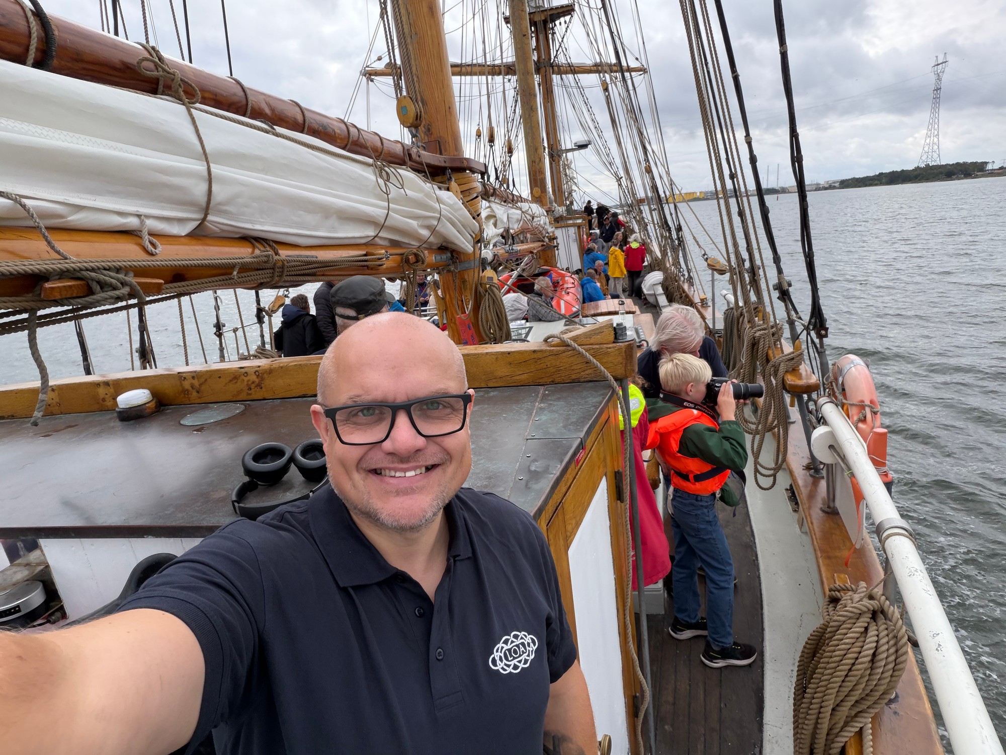 Michel Riise on board LOA