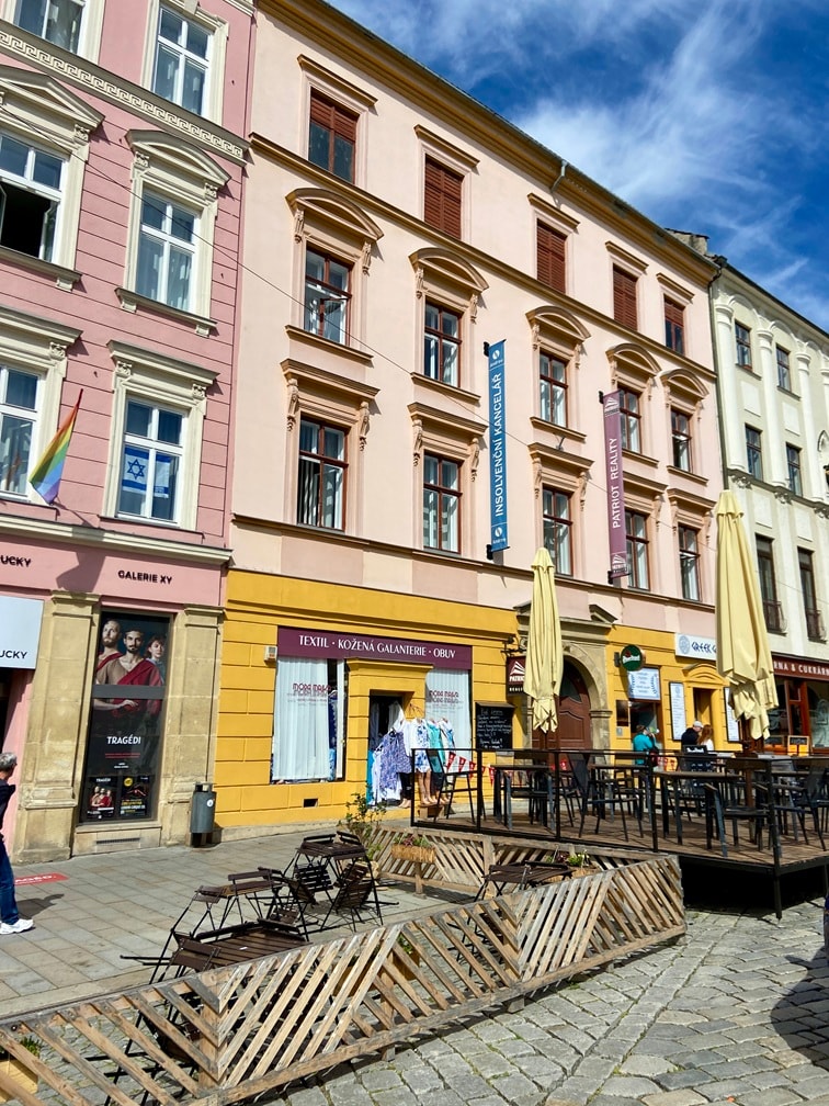 Exteriér budovy v Olomouci