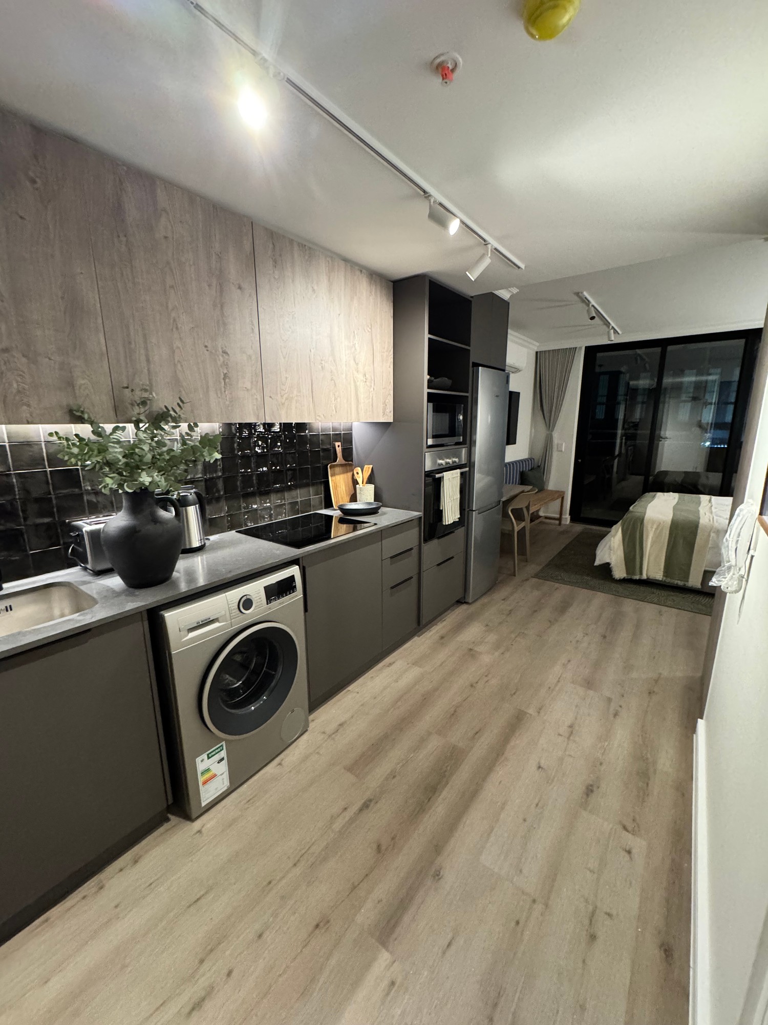 Studio Kitchen & Bedroom After Clean