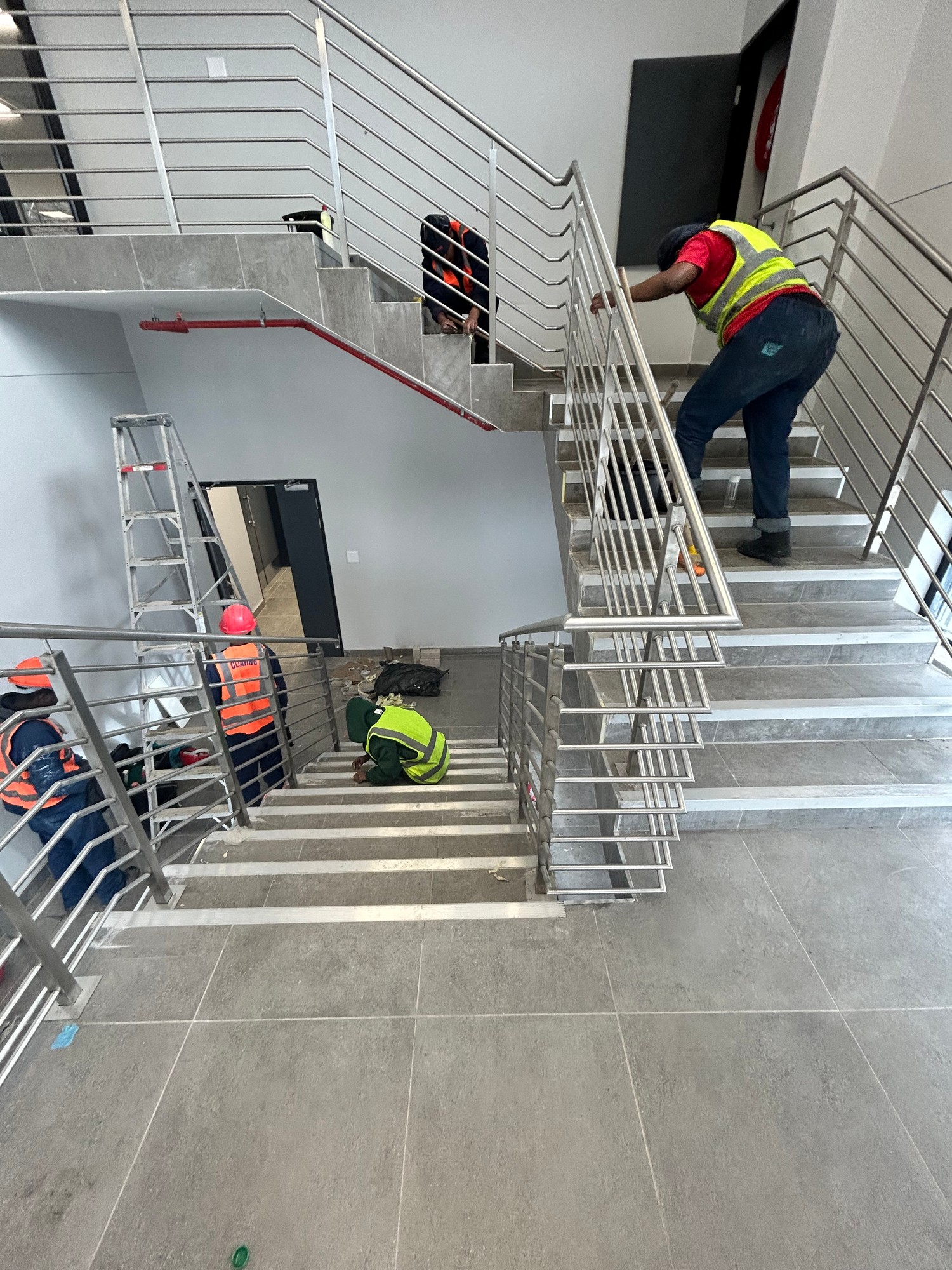 Stairwell Floor Clean