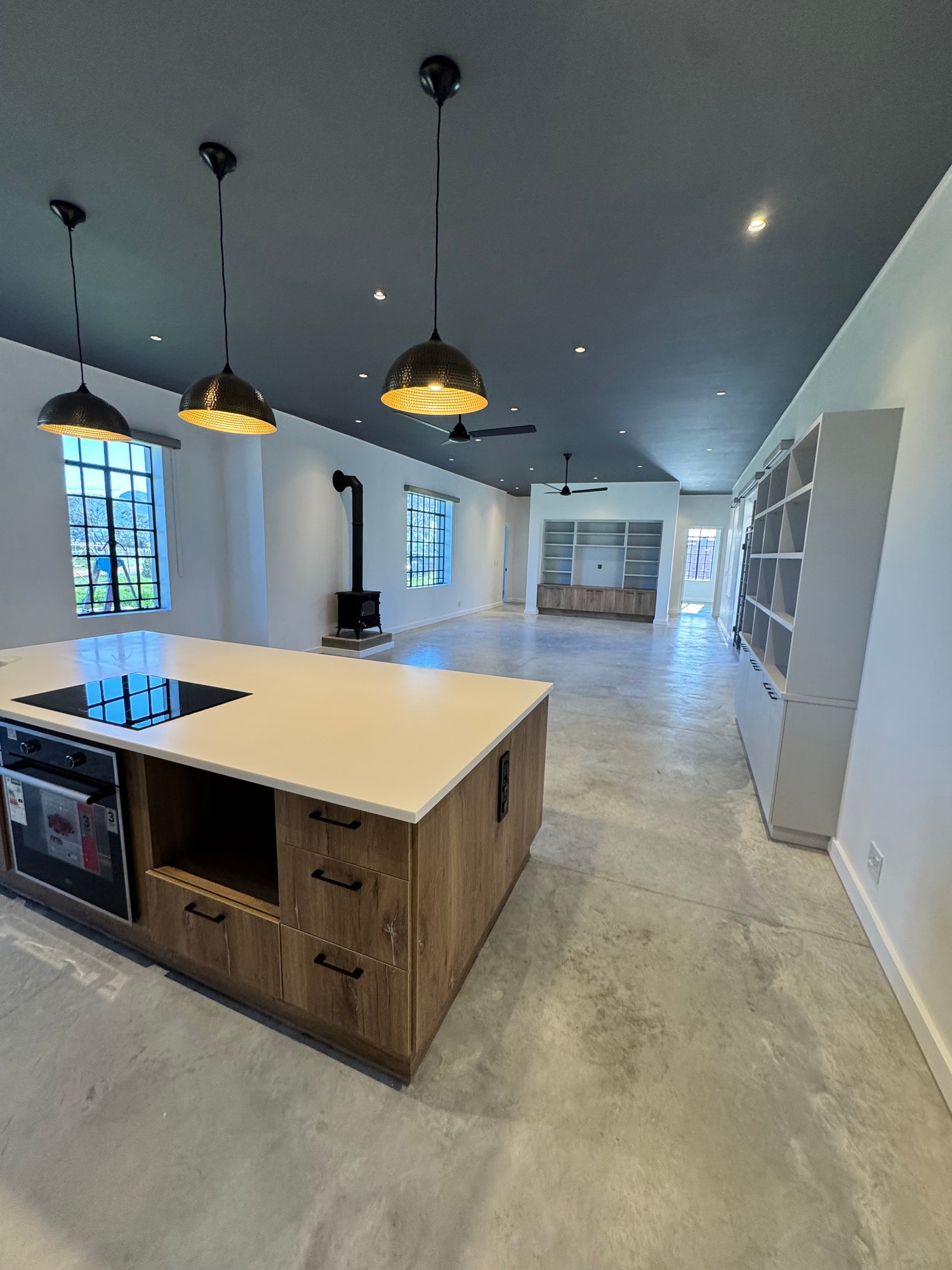 New House Open-Plan Kitchen After Clean