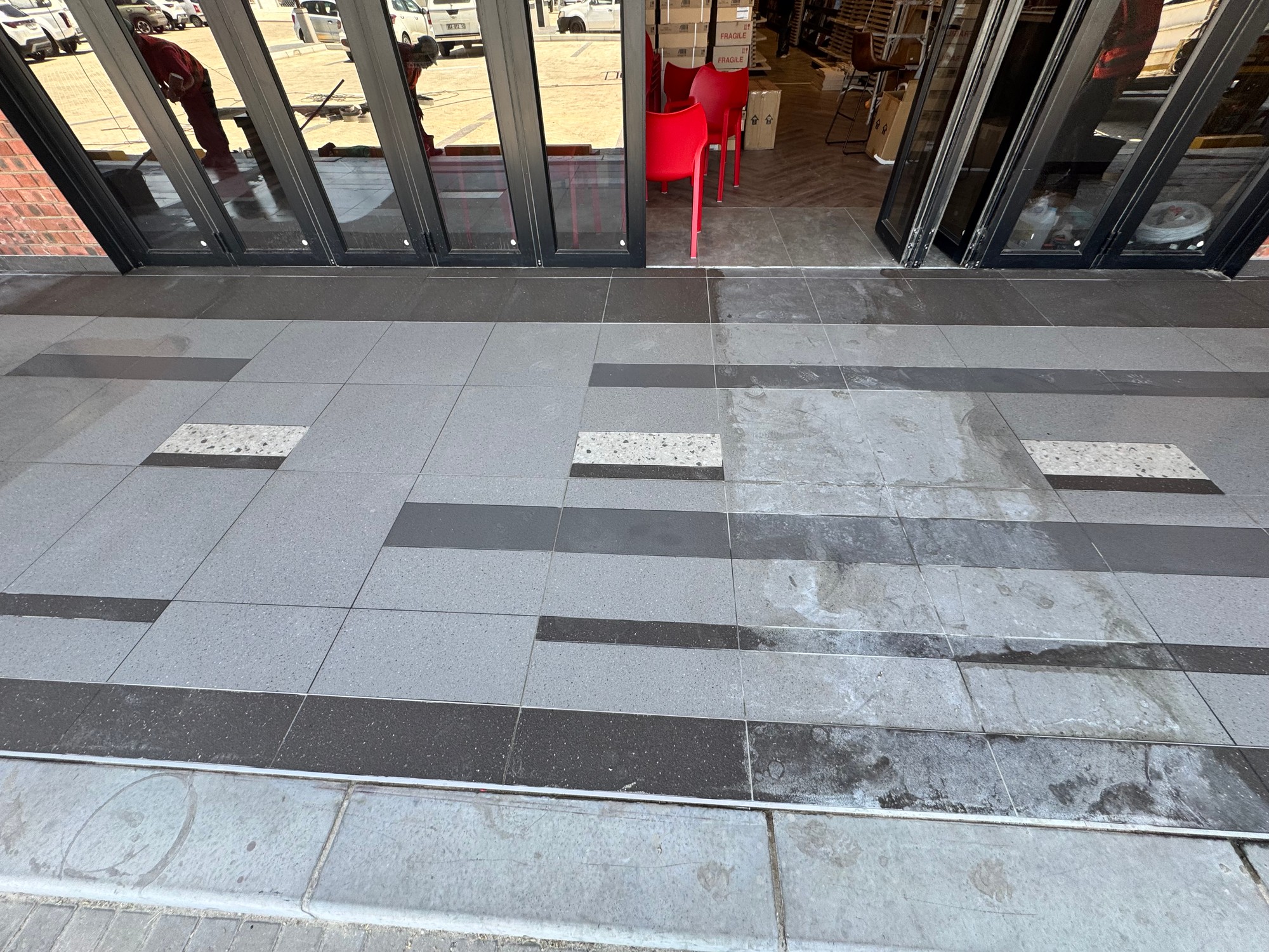 Shopfront Tiles After Clean