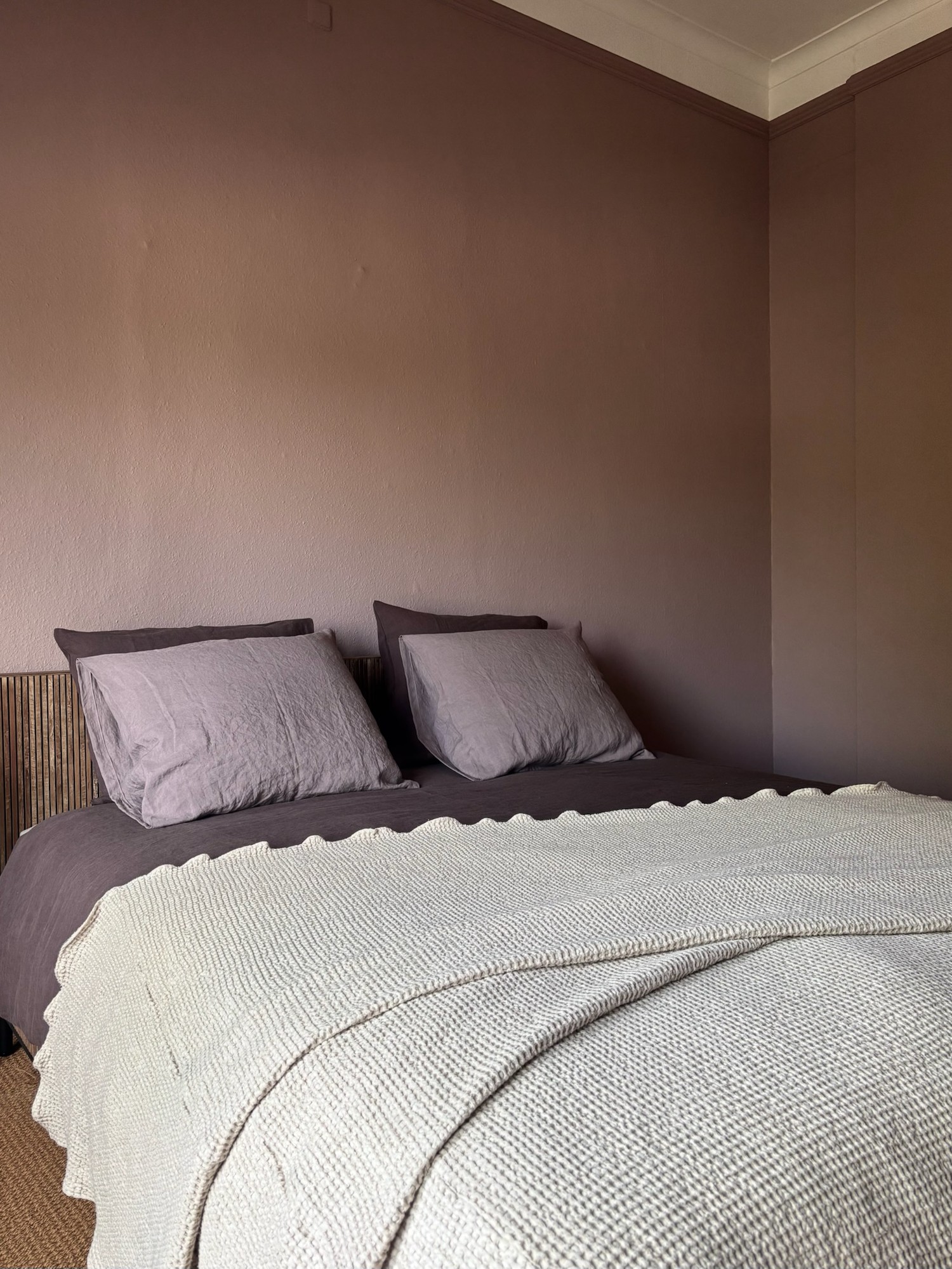 Linen Duvet Cover with pillowcase in a calm interior