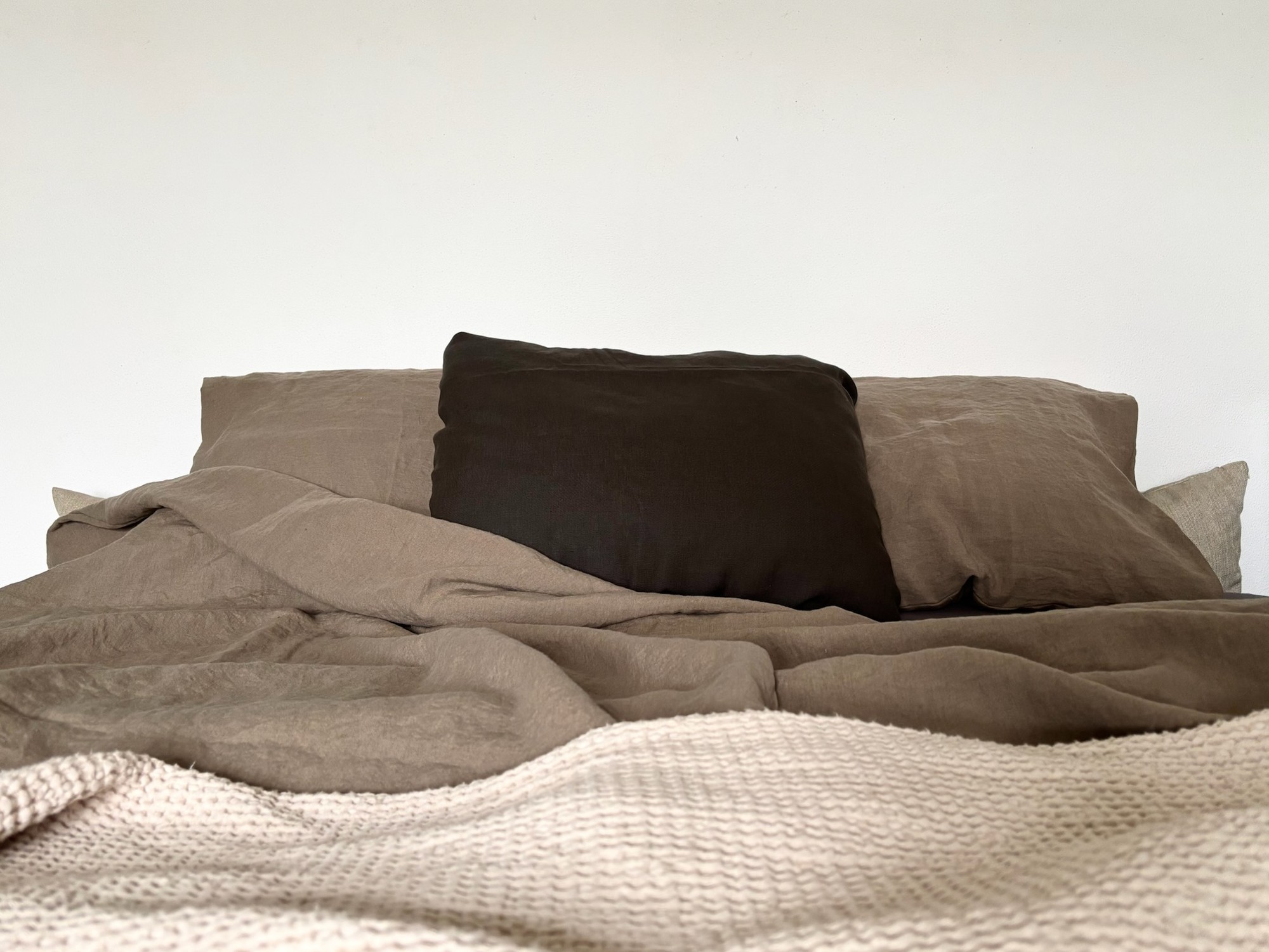 Linen Duvet Cover folded to show the pillowcase detail