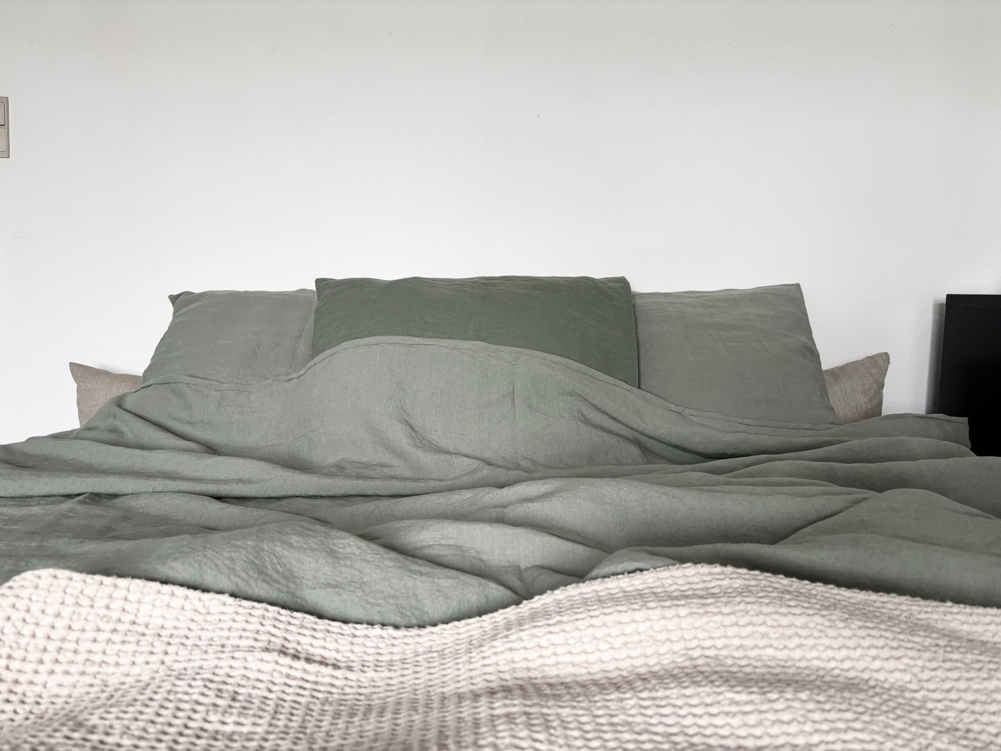 Linen Duvet Cover in a styled bedroom scene