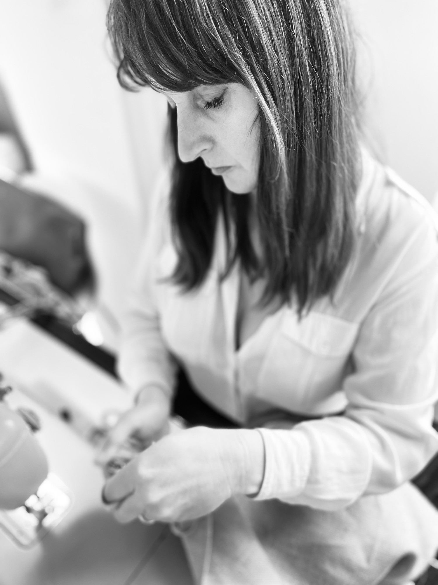 Elisabeth van der Stouwe in the LINFIN Studio, Maastricht