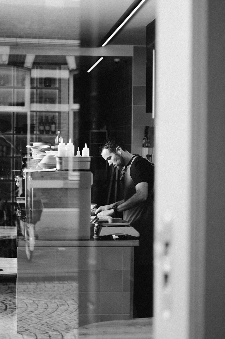 Custom LINFIN table linen for Studio Restaurant