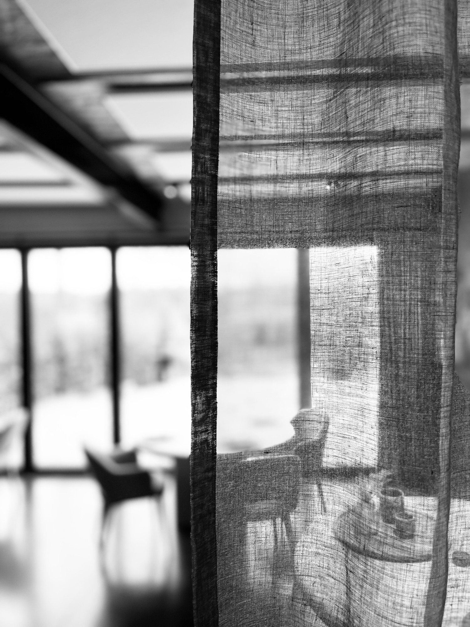 Atmospheric view of the Hoeve de Bies linen interior