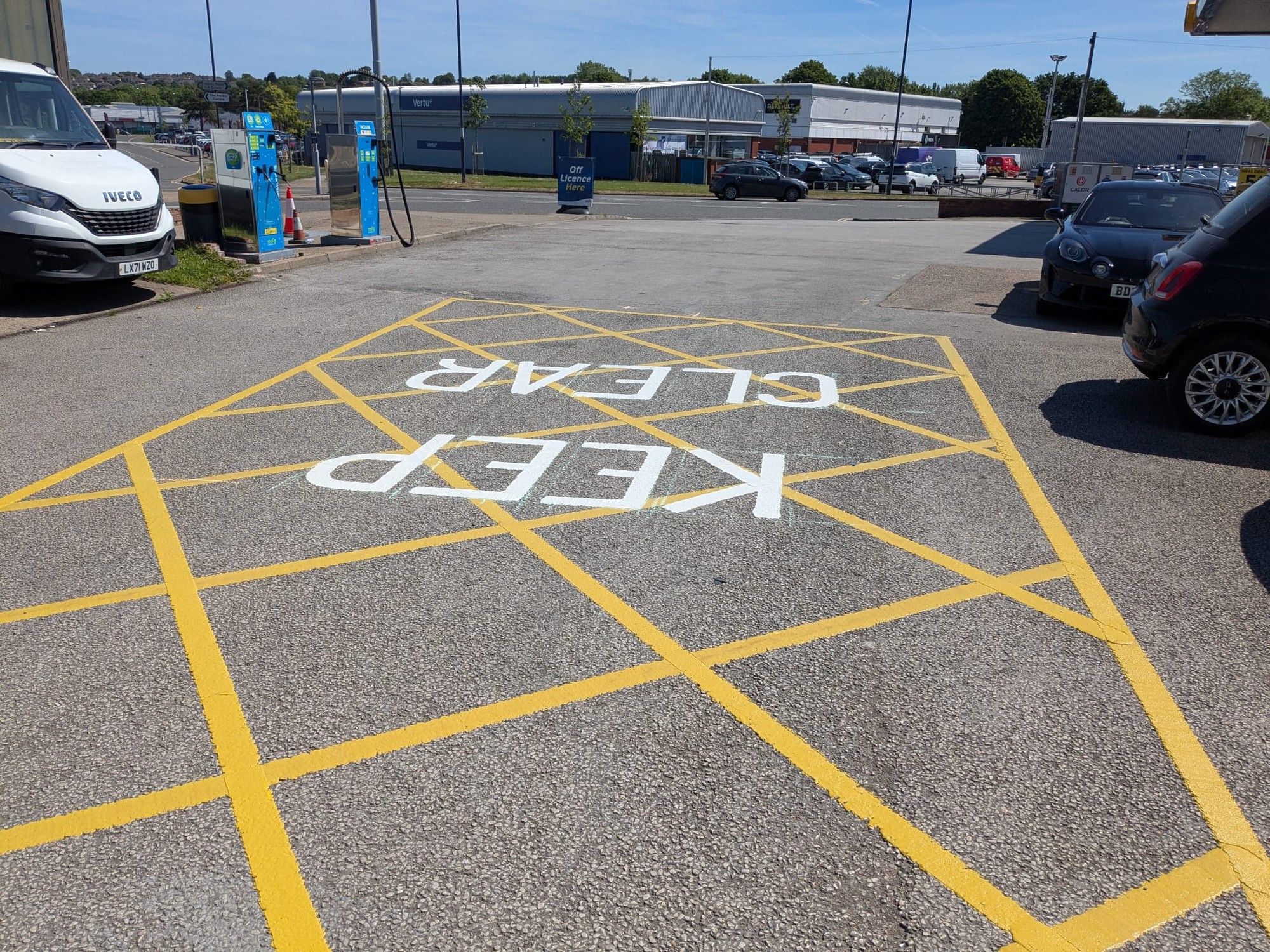 Hatching & Keep Clear Marking, Leicester-1
