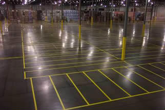 Warehouse Markings, pallet bays, loading bays, birmingham