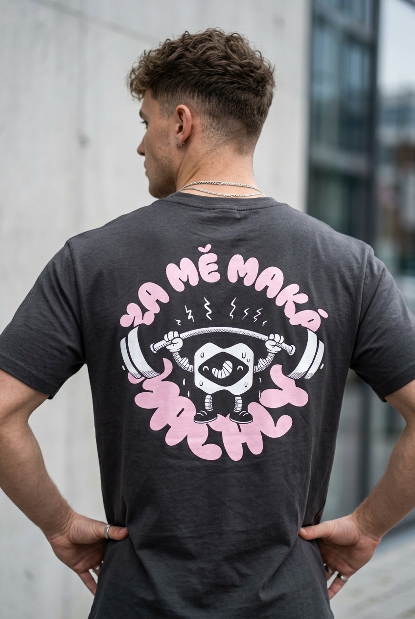 Gym Bro Tee – Black - Back