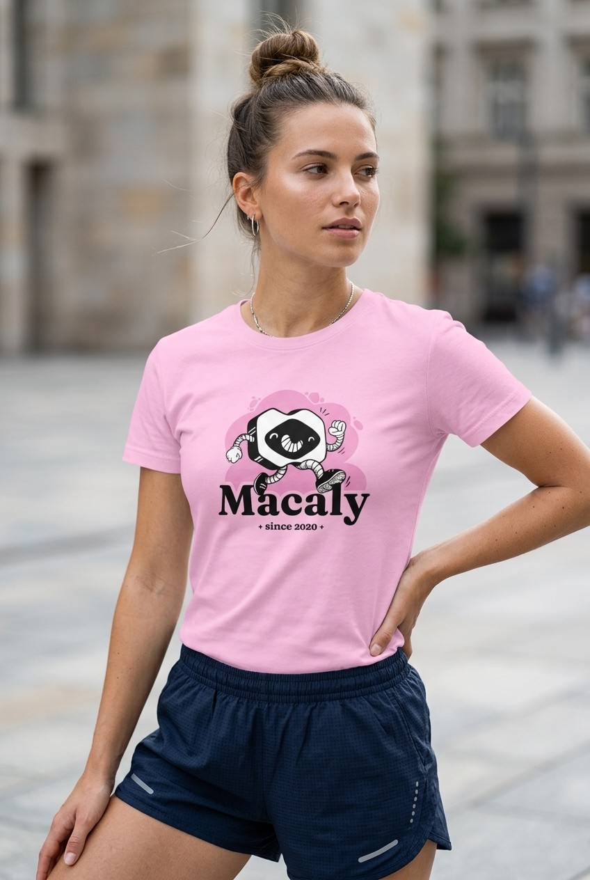 Noob Runner Tee – Pink - Back
