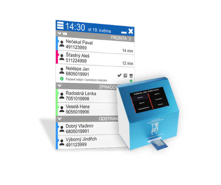 REGISTRAČNÍ KIOSEK DISPLEJ