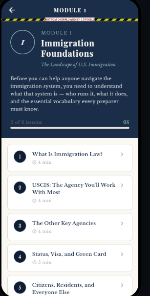 LOGOS App — Module lesson view