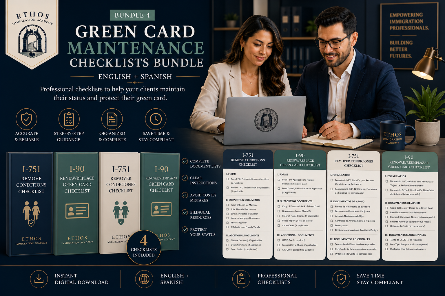 Green Card Maintenance Checklists Bundle — Ethos Immigration Academy