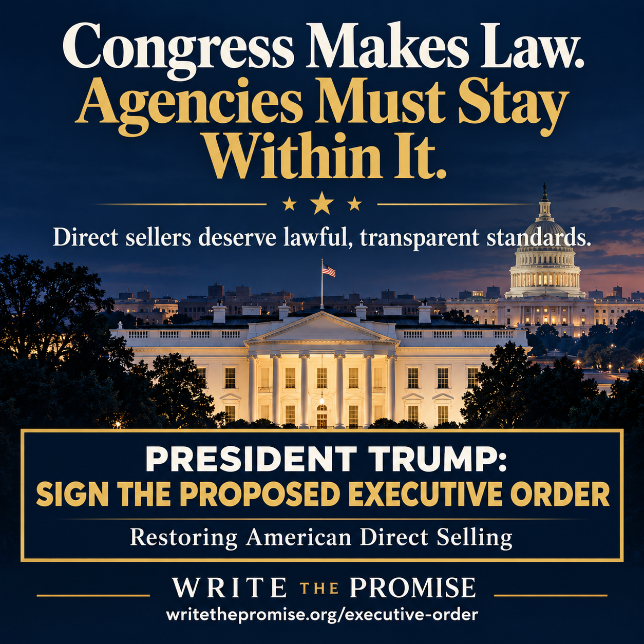 Post 19: Congress Makes Law. Agencies Must Stay Within It.