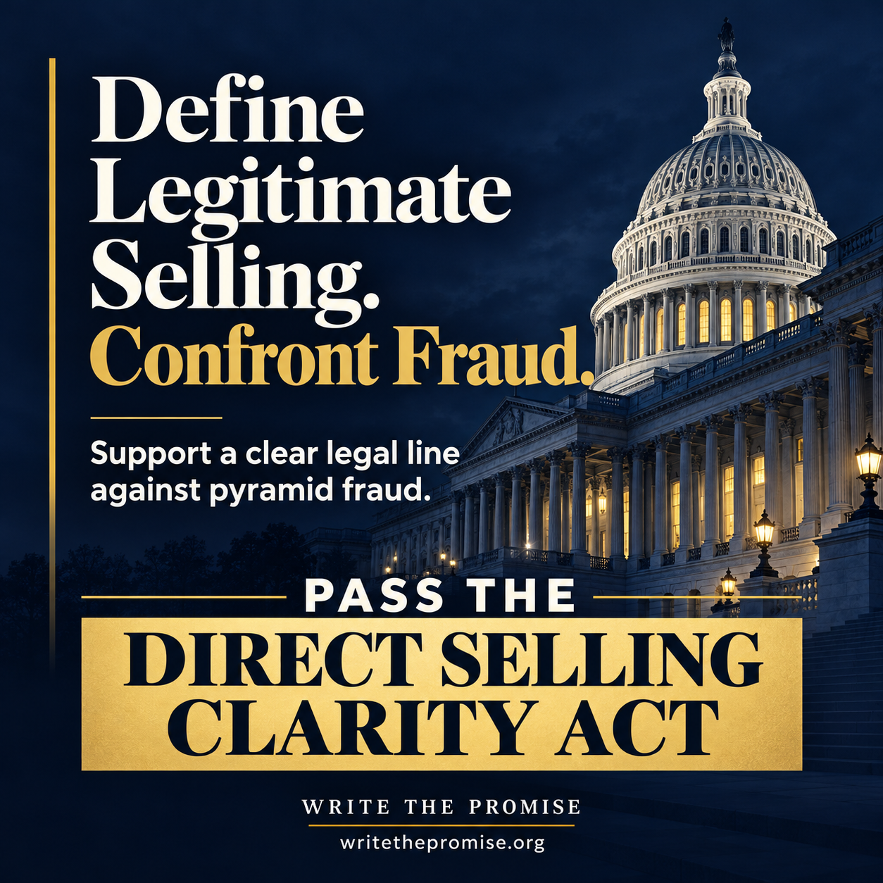 Post 18: Define Legitimate Selling. Confront Fraud.