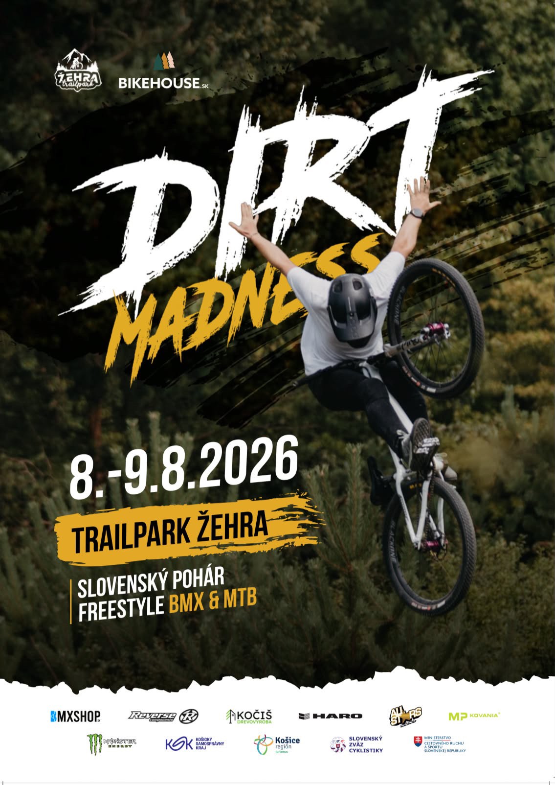 DIRT MADNESS – Airbag Grand Opening 8. augusta 2026, Trailpark Žehra